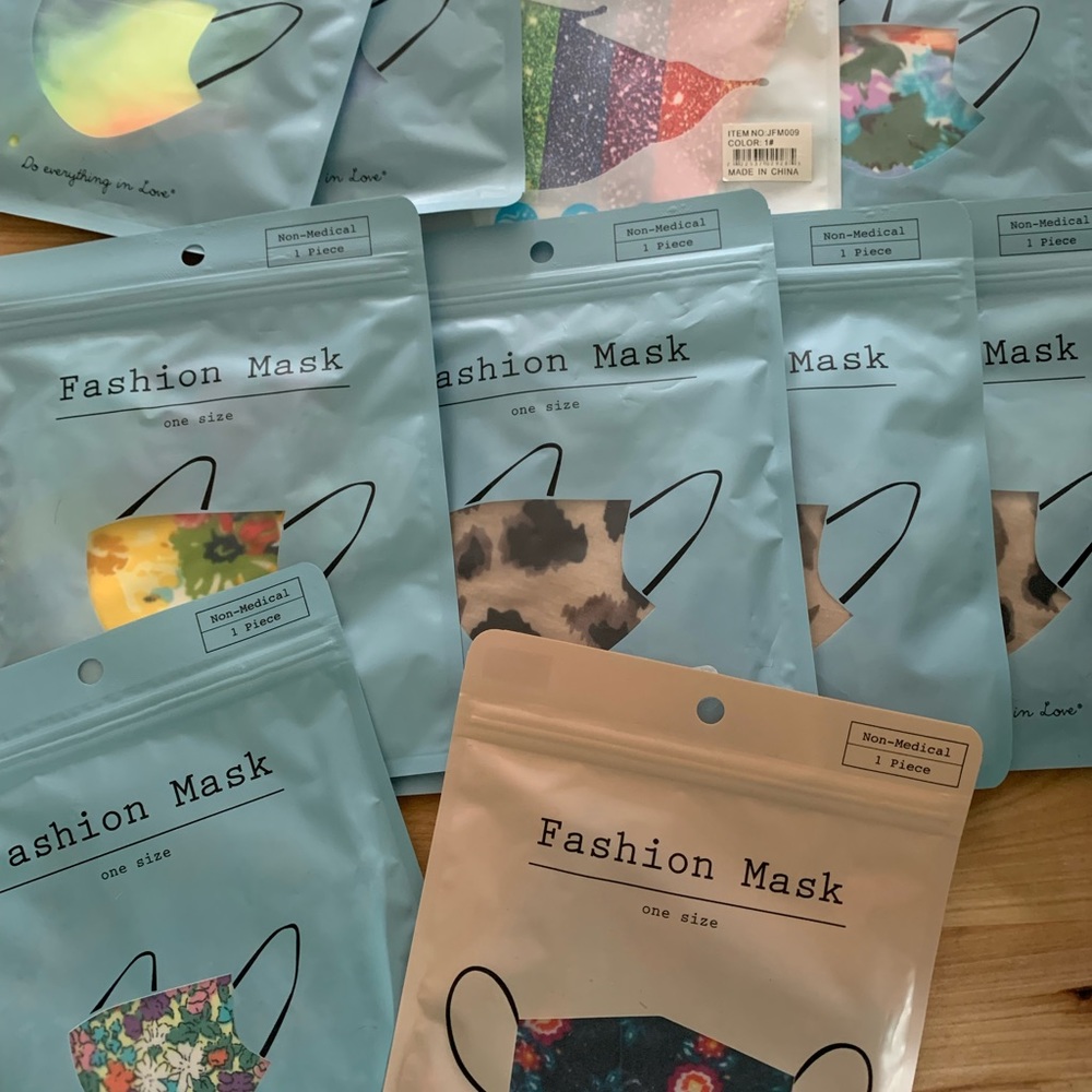 10 NON medical fashion masks